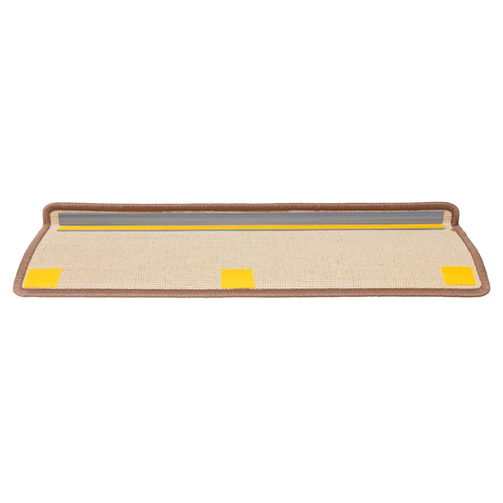 Stufenmatten 30 Stk. 65x21x4 cm Braun Rechteckiger Rand