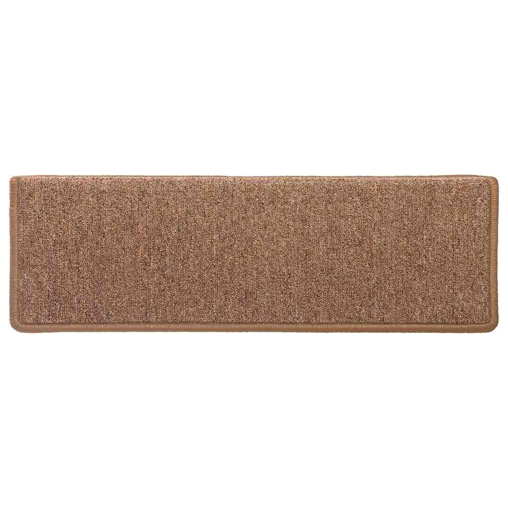 Stufenmatten 30 Stk. 65x21x4 cm Braun Rechteckiger Rand