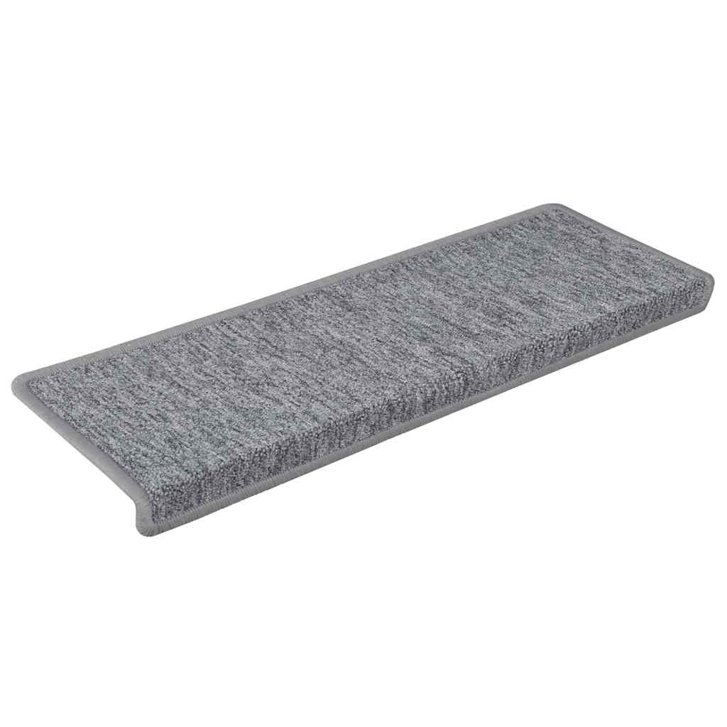 Stufenmatten 30 Stk. 65x21x4 cm Weiß und Grau Rechteckiger Rand