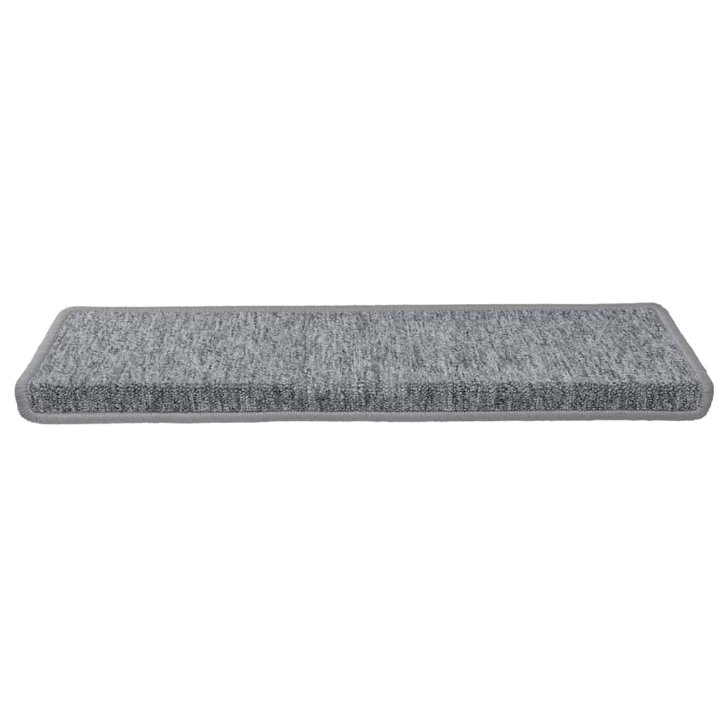 Stufenmatten 30 Stk. 65x21x4 cm Weiß und Grau Rechteckiger Rand