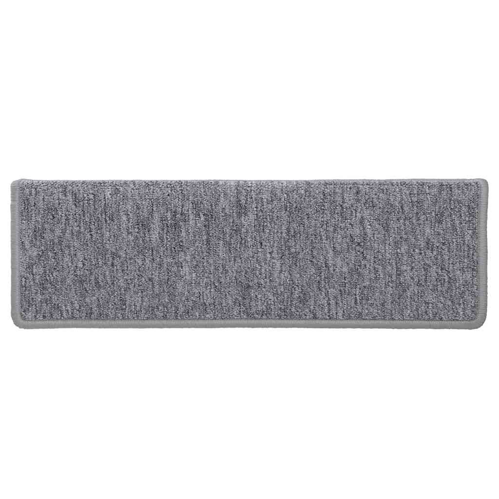 Stufenmatten 30 Stk. 65x21x4 cm Weiß und Grau Rechteckiger Rand