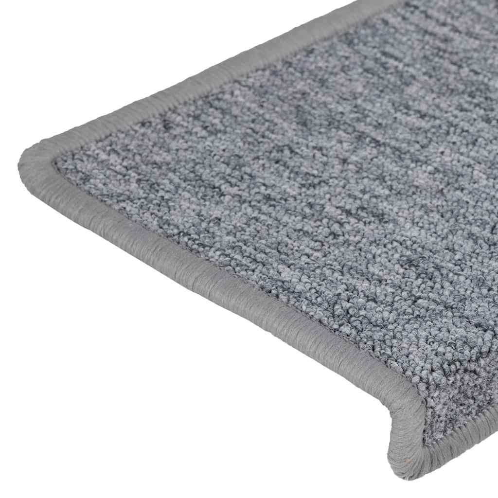 Stufenmatten 30 Stk. 65x21x4 cm Weiß und Grau Rechteckiger Rand