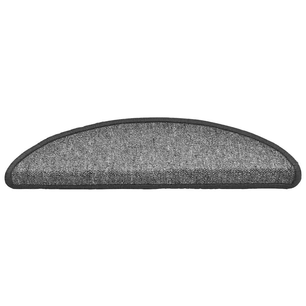 Stufenmatten 20 Stk. 56x17x3 cm Dunkelgrau Halbrund