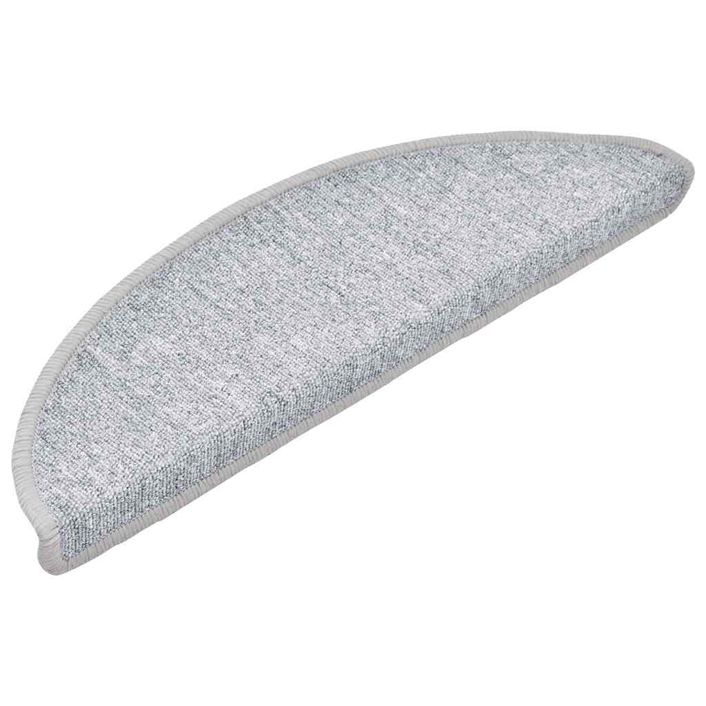 Stufenmatten 20 Stk. 56x17x3 cm Hellgrau Halbrund