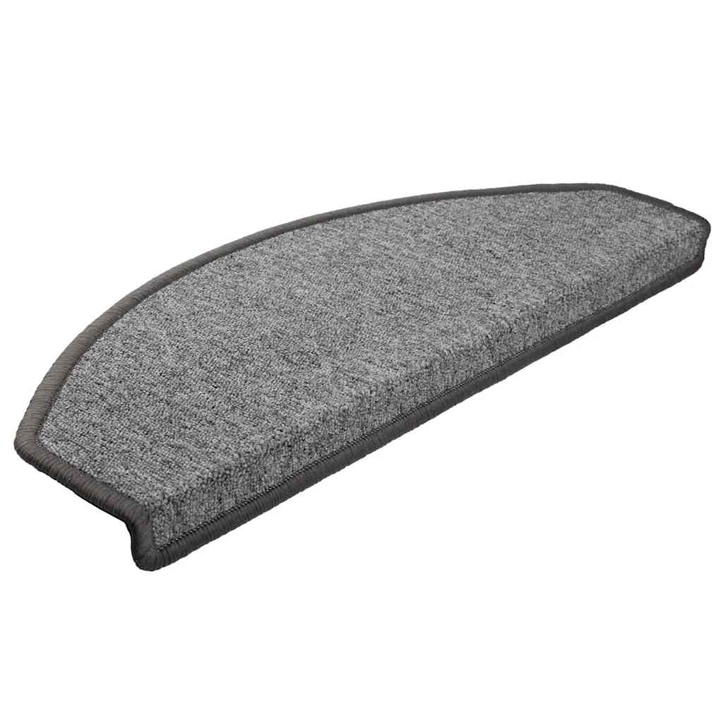 Stufenmatten 20 Stk. 65x24x4 cm Dunkelgrau Halbrund Groß