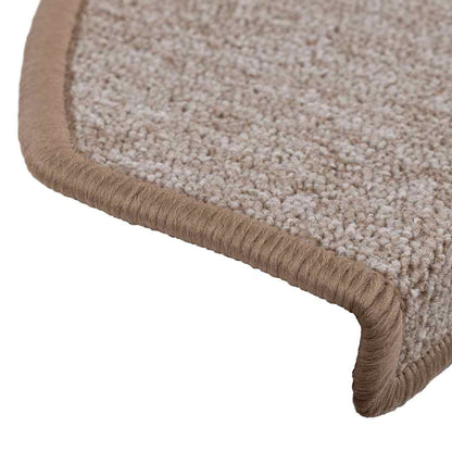 Stufenmatten 20 Stk. 65x24x4 cm Hellbraun Halbrund Groß