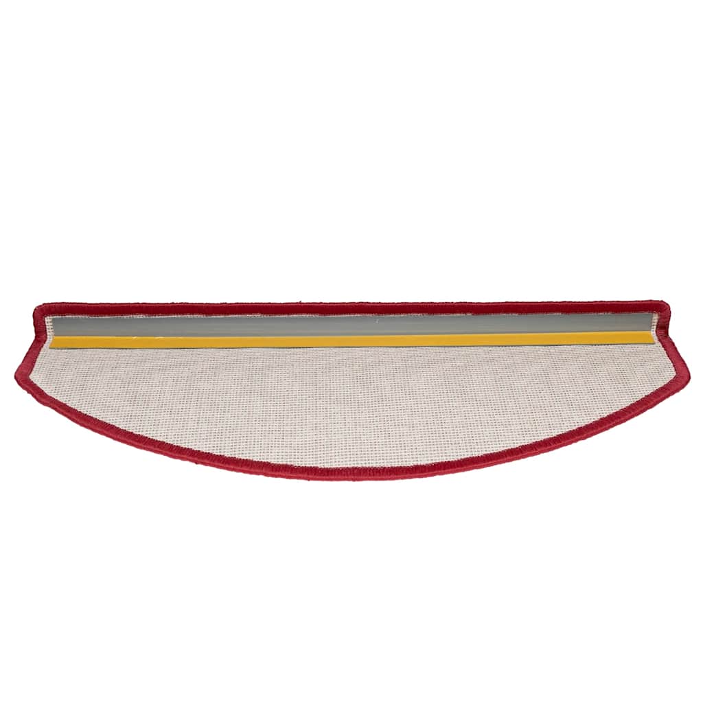 Tapis d'escalier 20 pièces Bordeaux rouge 65x24x4 cm