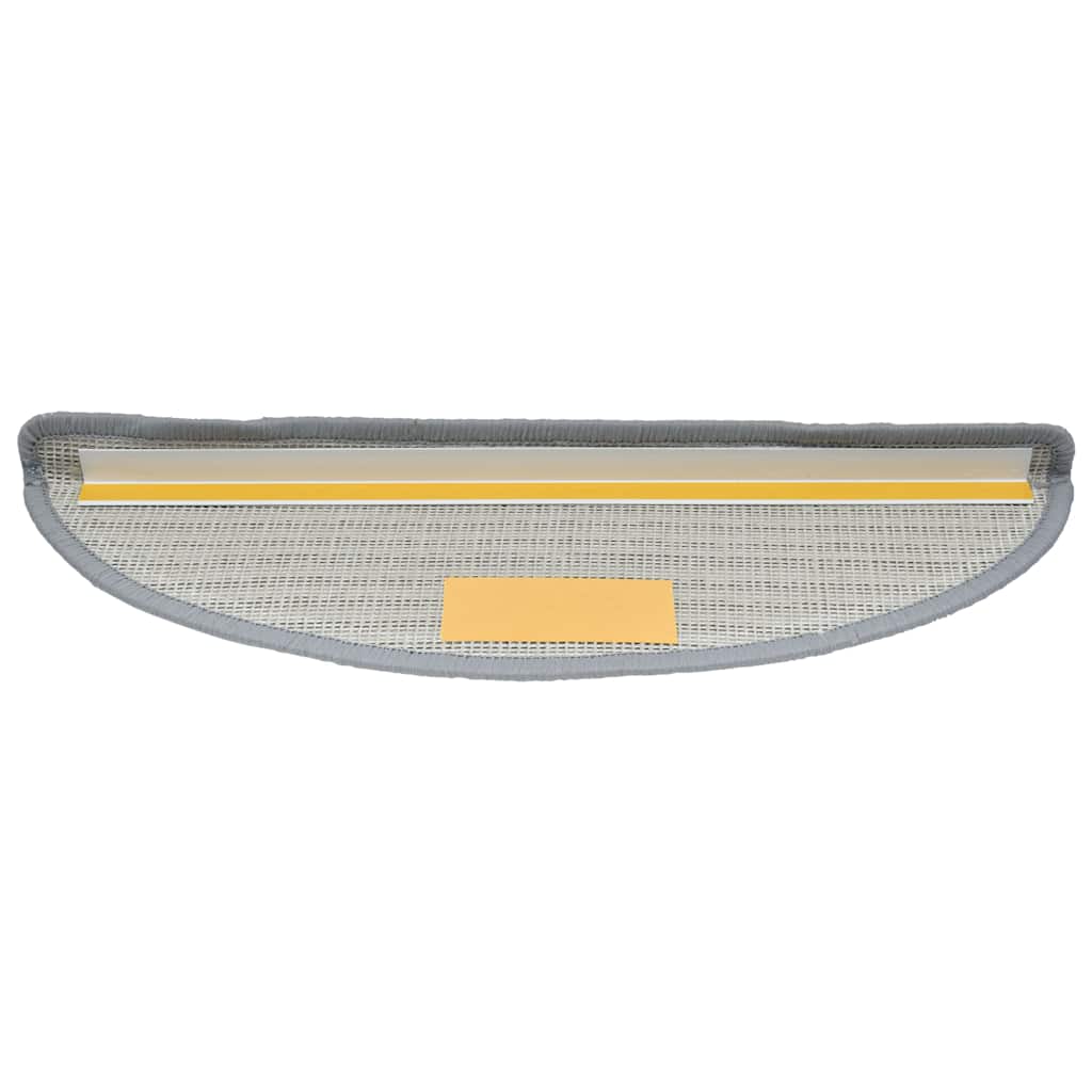 Stufenmatten 30 Stk. 56x17x3 cm Grau Halbrund
