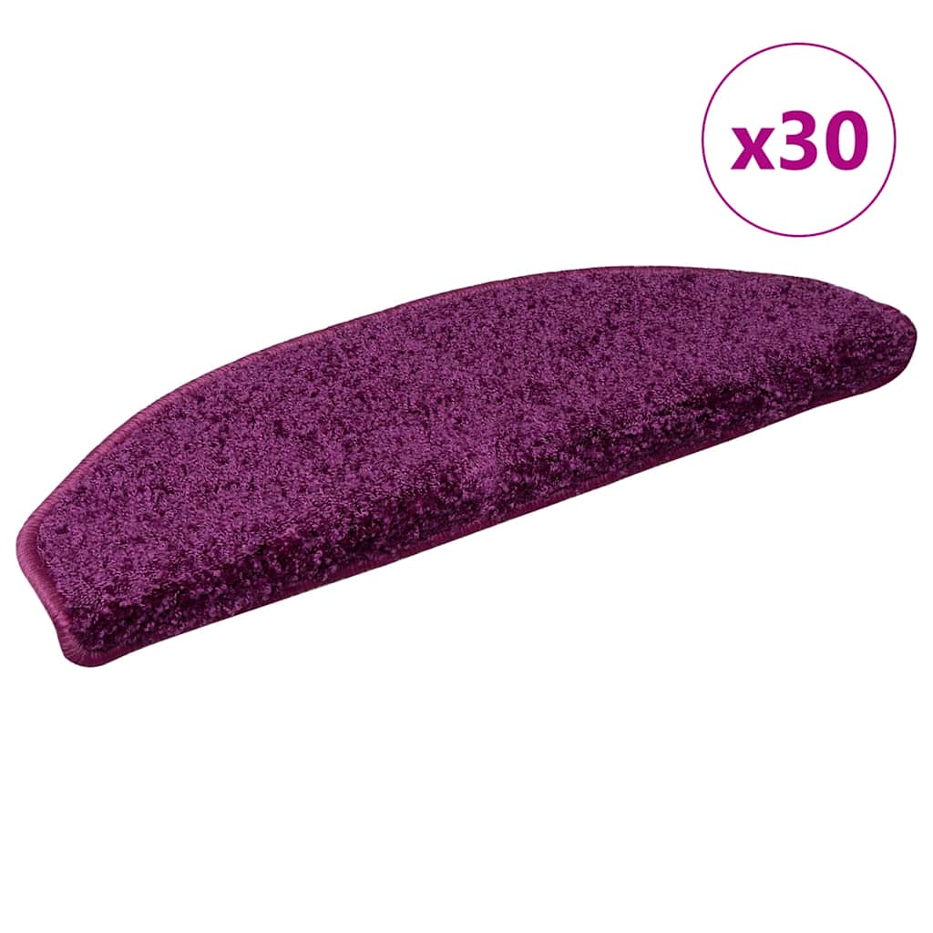 Stufenmatten 30 Stk. 65x21x4 cm Violett Halbrund Groß
