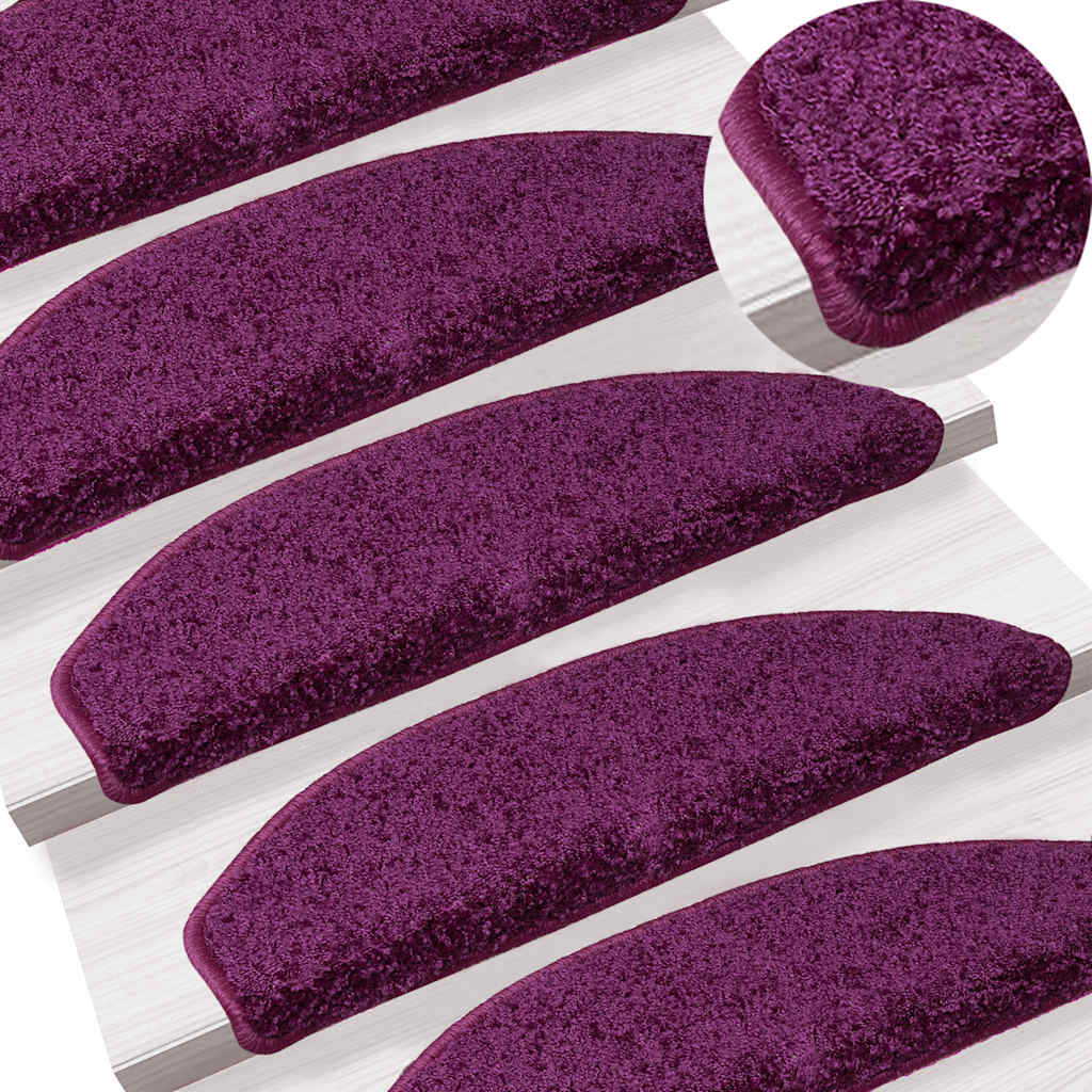 Stufenmatten 30 Stk. 65x21x4 cm Violett Halbrund Groß