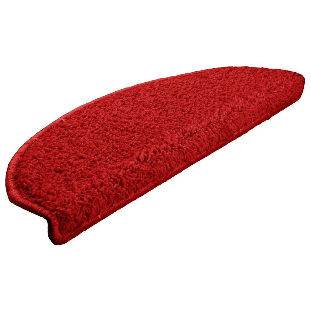 Stufenmatten 30 Stk. 65x21x4 cm Rot Halbrund Groß