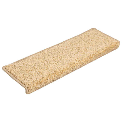 Stufenmatten 30 Stk. 65x21x4 cm Creme Rechteckiger Rand