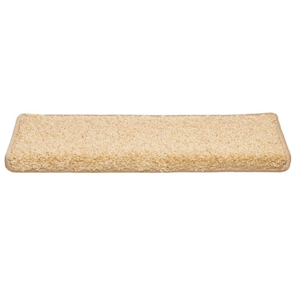 Stufenmatten 30 Stk. 65x21x4 cm Creme Rechteckiger Rand