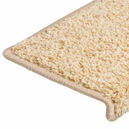 Stufenmatten 30 Stk. 65x21x4 cm Creme Rechteckiger Rand