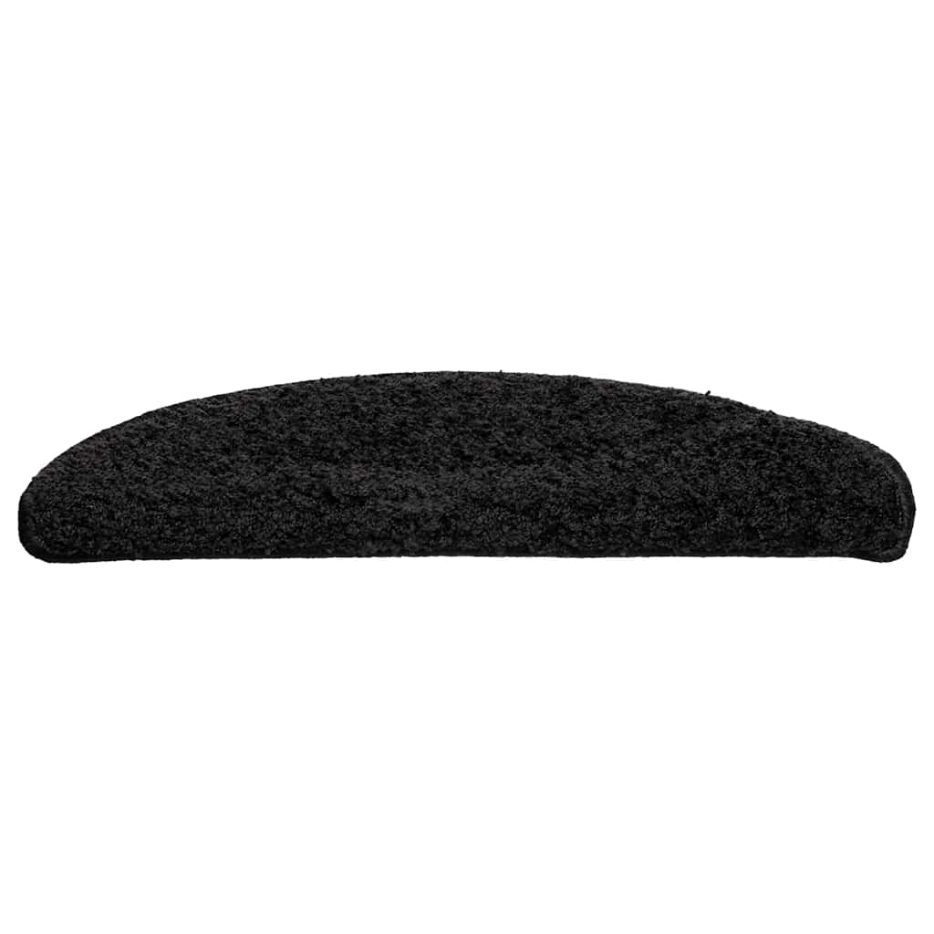 Stufenmatten 20 Stk. 56x17x3 cm Schwarz Halbrund