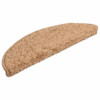 Stufenmatten 20 Stk. 56x17x3 cm Beige Halbrund