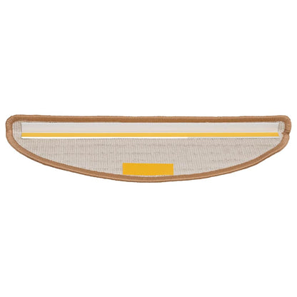 Stufenmatten 20 Stk. 56x17x3 cm Beige Halbrund