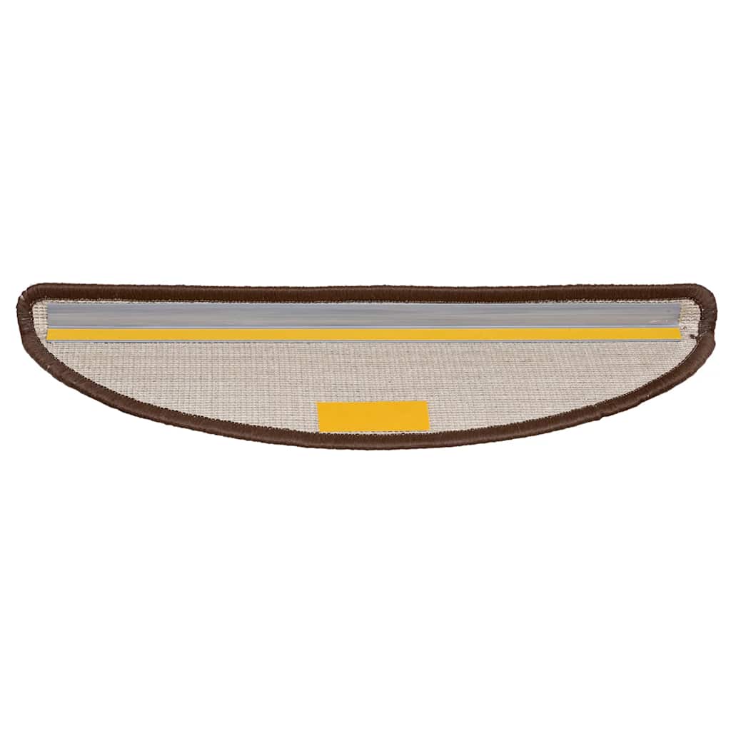 Stufenmatten 20 Stk. 56x17x3 cm Braun Halbrund
