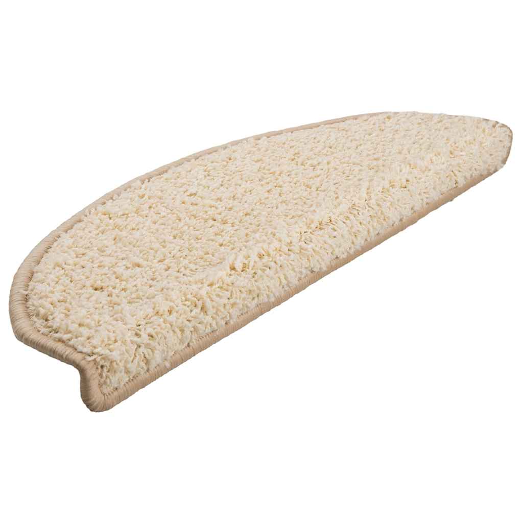 Stufenmatten 20 Stk. 65x21x4 cm Creme Halbrund Groß