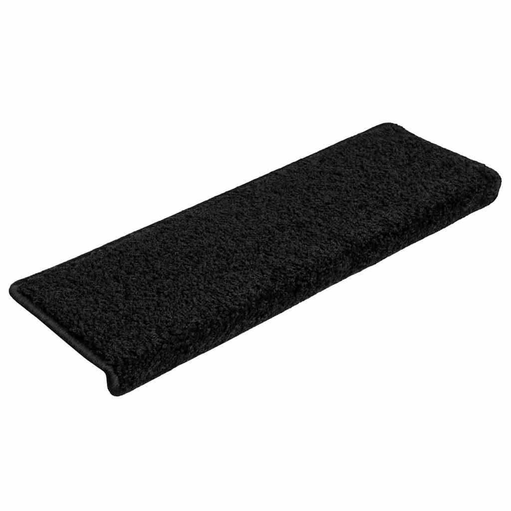Stufenmatten 20 Stk. 65x21x4 cm Schwarz Rechteckiger Rand