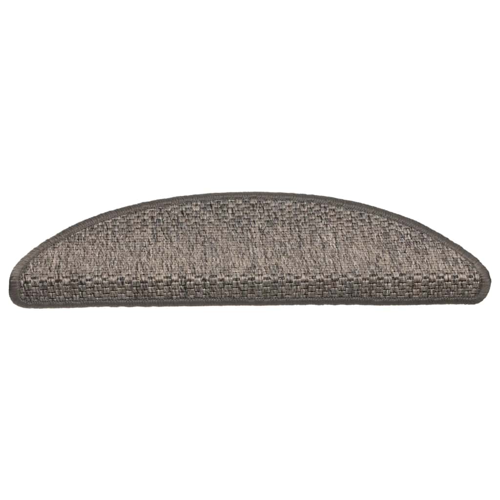 Stufenmatten Selbstklebend Sisal-Optik 30 Stk. 56x17x3 cm Grau-Beige