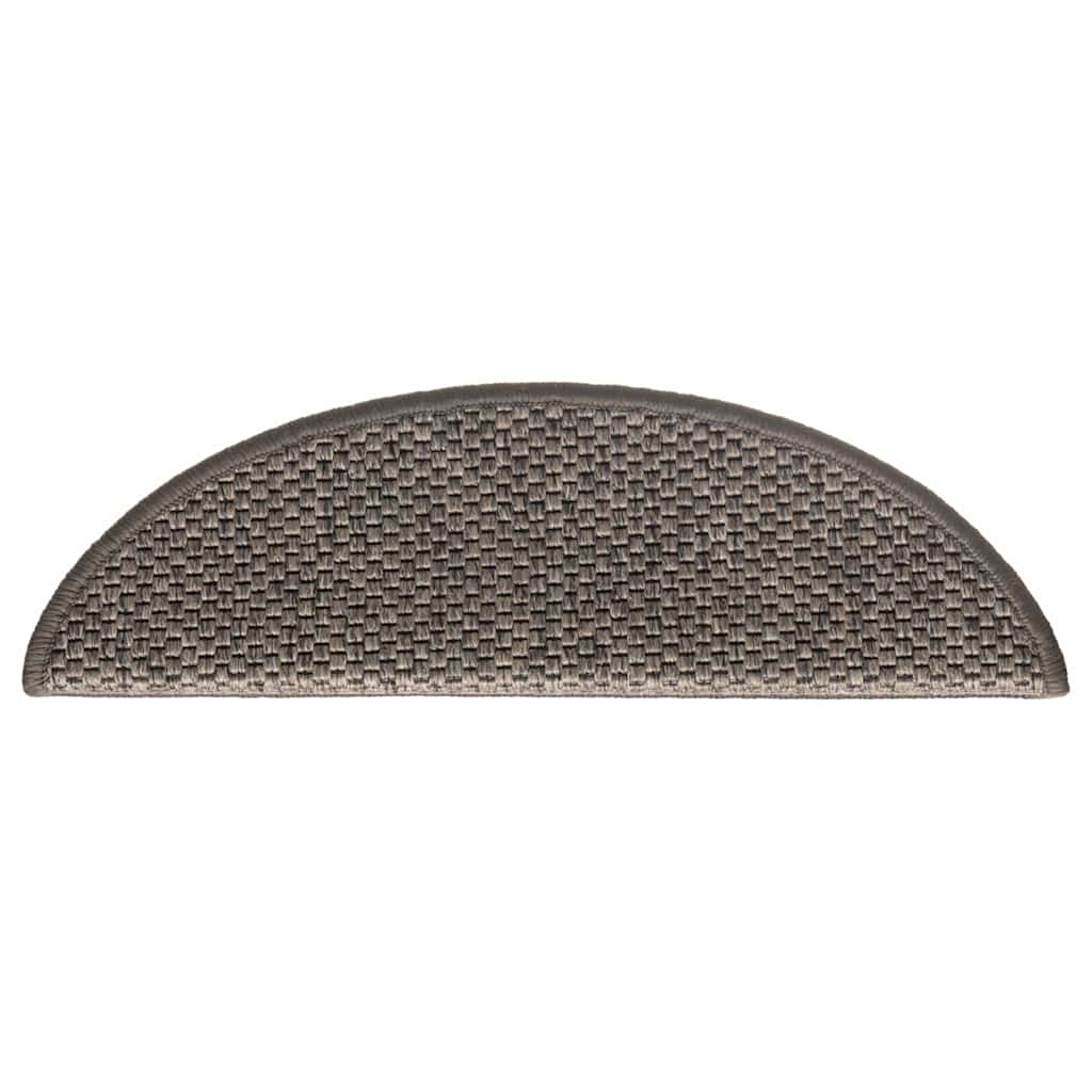 Stufenmatten Selbstklebend Sisal-Optik 30 Stk. 56x17x3 cm Grau-Beige