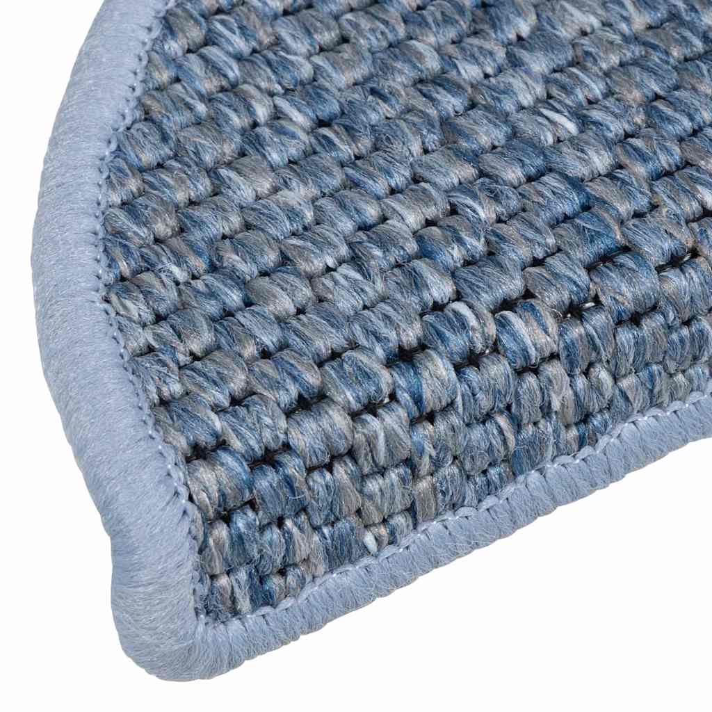 Stufenmatten Selbstklebend Sisal-Optik 30Stk. 56x17x3cm Blau