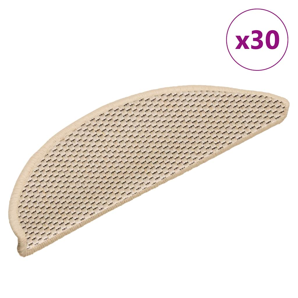 Stufenmatten Selbstklebend Sisal-Optik 30Stk. 56x17x3cm