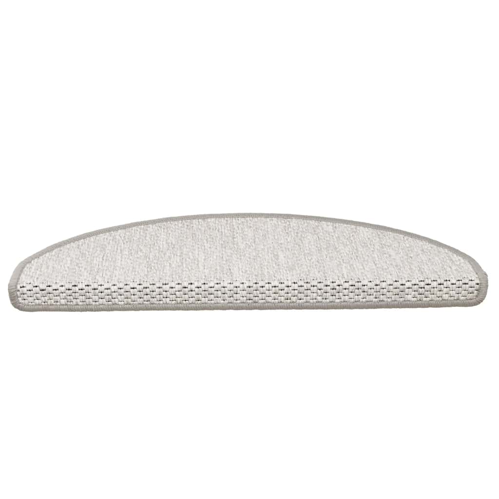 Stufenmatten Selbstklebend Sisal-Optik 30Stk. 65x21x4cm Platina