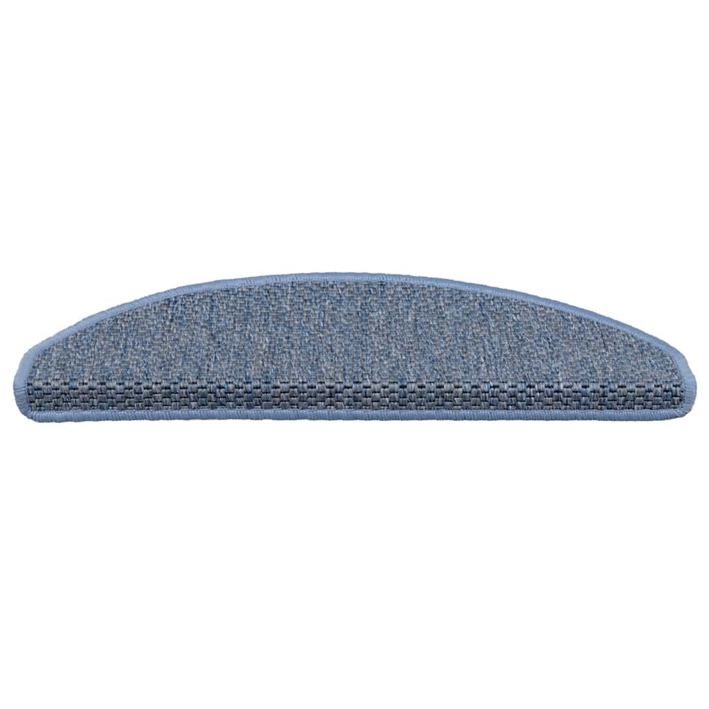 Stufenmatten Selbstklebend Sisal-Optik 30Stk. 65x21x4cm Blau