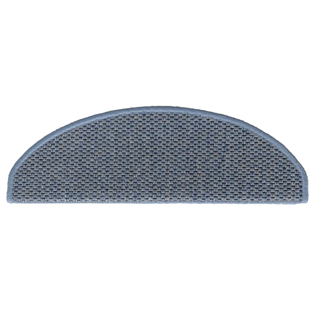 Stufenmatten Selbstklebend Sisal-Optik 30Stk. 65x21x4cm Blau