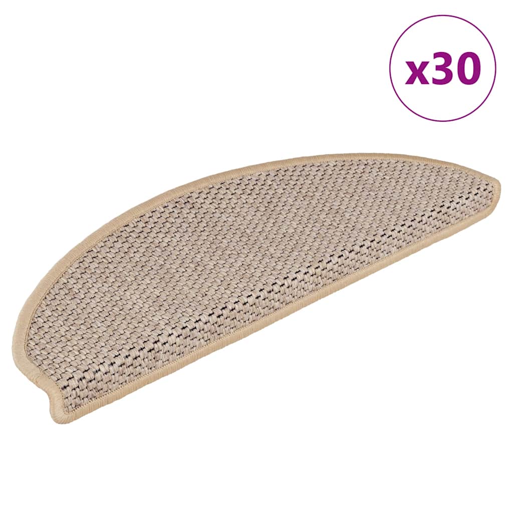 Stufenmatten Selbstklebend Sisal-Optik 30 Stk. 65x21x4cm