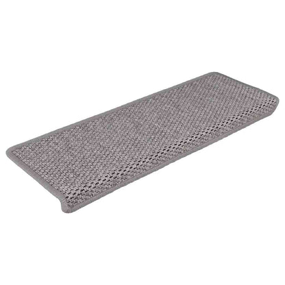 Stufenmatten Selbstklebend Sisal-Optik 30Stk. 65x21x4cm Silber