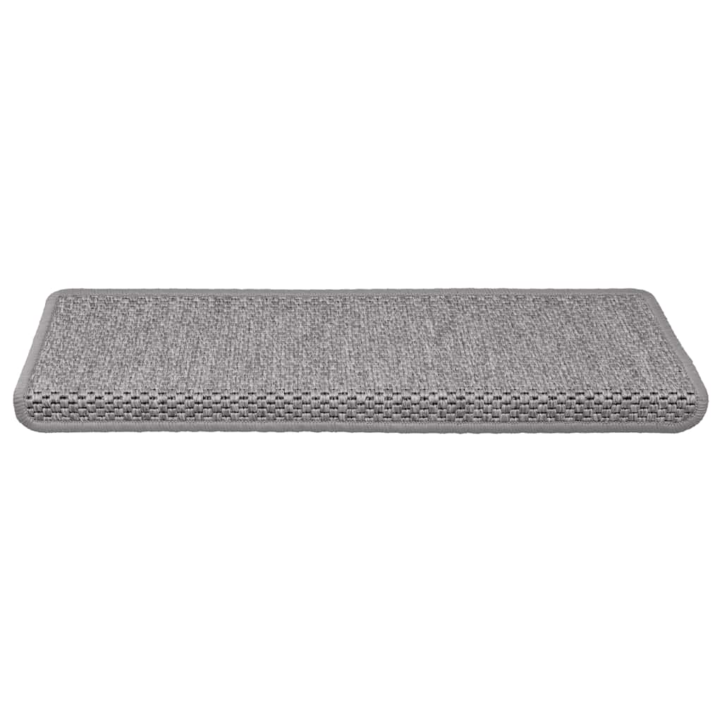 Stufenmatten Selbstklebend Sisal-Optik 30Stk. 65x21x4cm Silber
