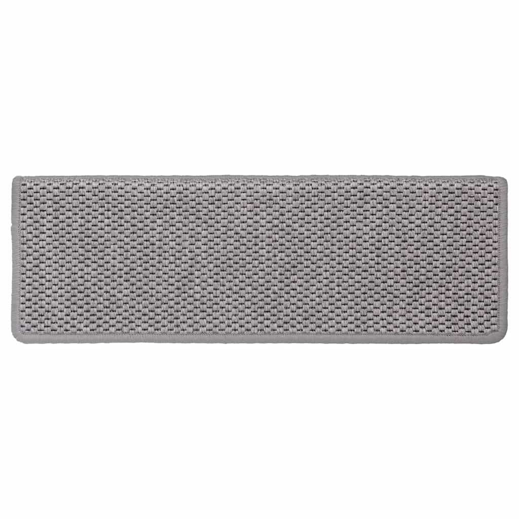 Stufenmatten Selbstklebend Sisal-Optik 30Stk. 65x21x4cm Silber