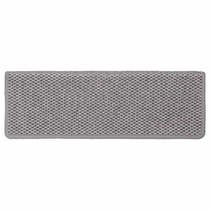 Stufenmatten Selbstklebend Sisal-Optik 30Stk. 65x21x4cm Silber