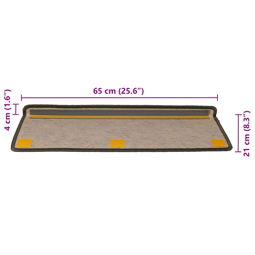 Stufenmatten Selbstklebend Sisal-Optik 30 Stk. 65x21x4cm