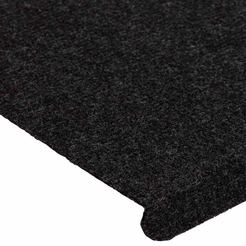 Stufenmatten Selbstklebend 30 Stk. Schwarz 65x24,5x3,5 cm