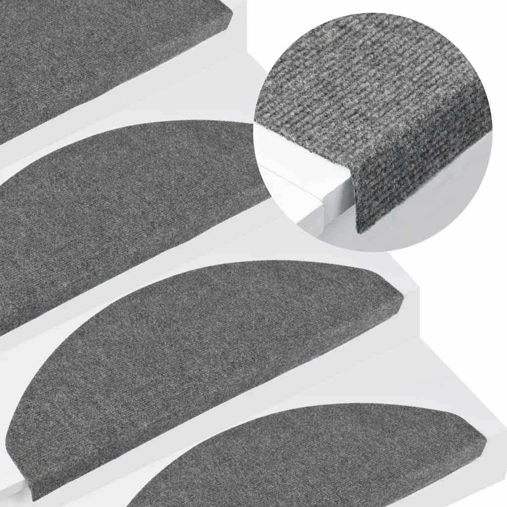 Stufenmatten Selbstklebend 20 Stk. Grau 65x22,5x3,5 cm
