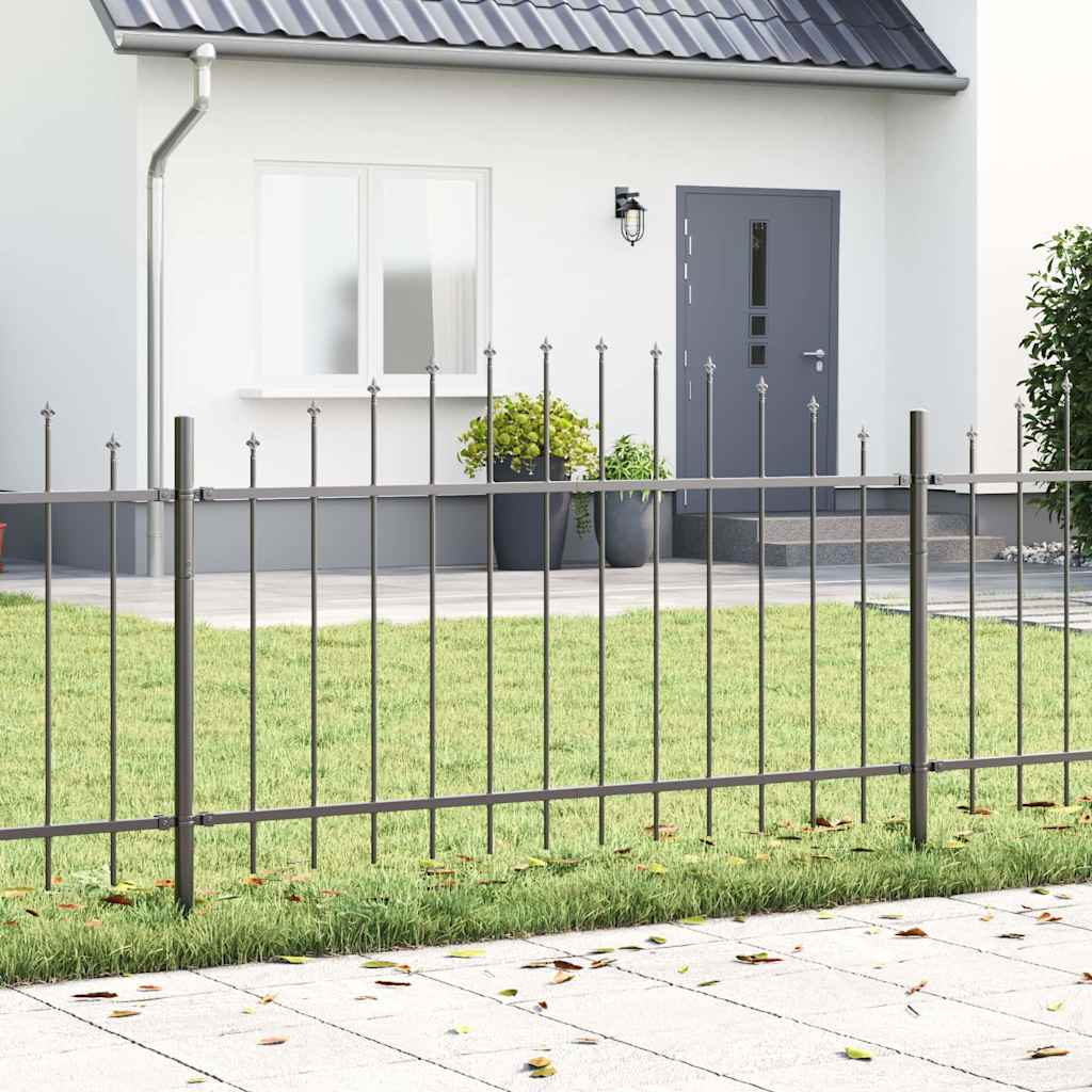 Gartenzaun WOERDEN 2 stk. 170 x 140 cm Grau
