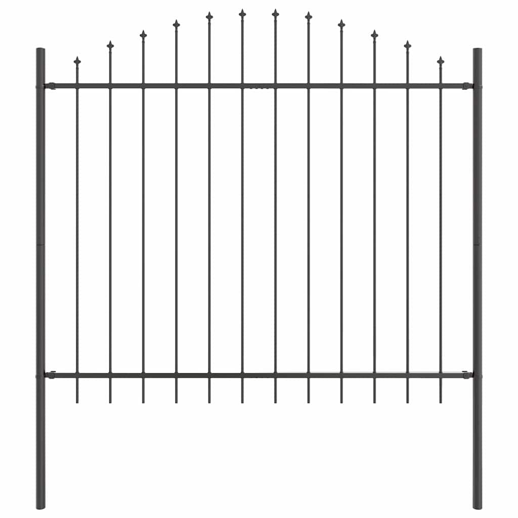 Gartenzaun WOERDEN 2 stk. 170 x 165 cm Grau