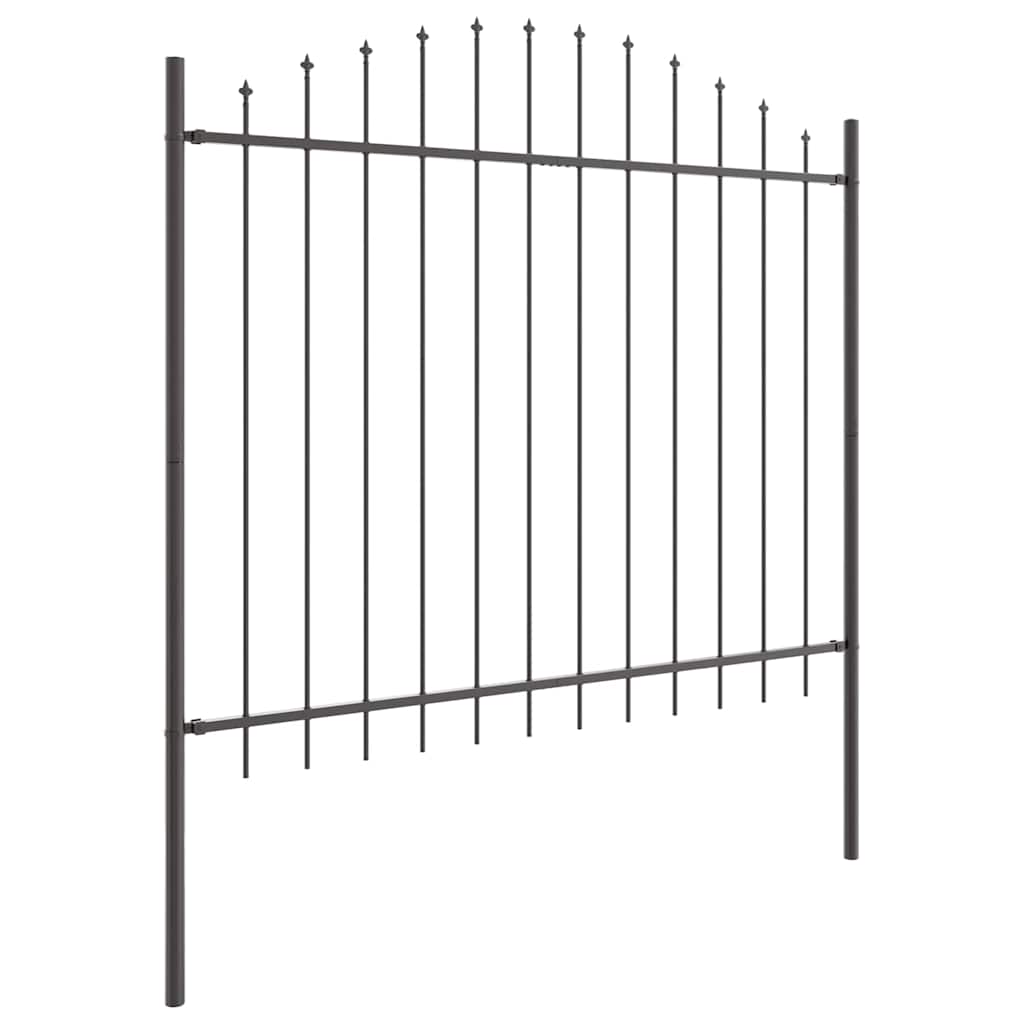 Gartenzaun WOERDEN 2 stk. 170 x 190 cm Grau
