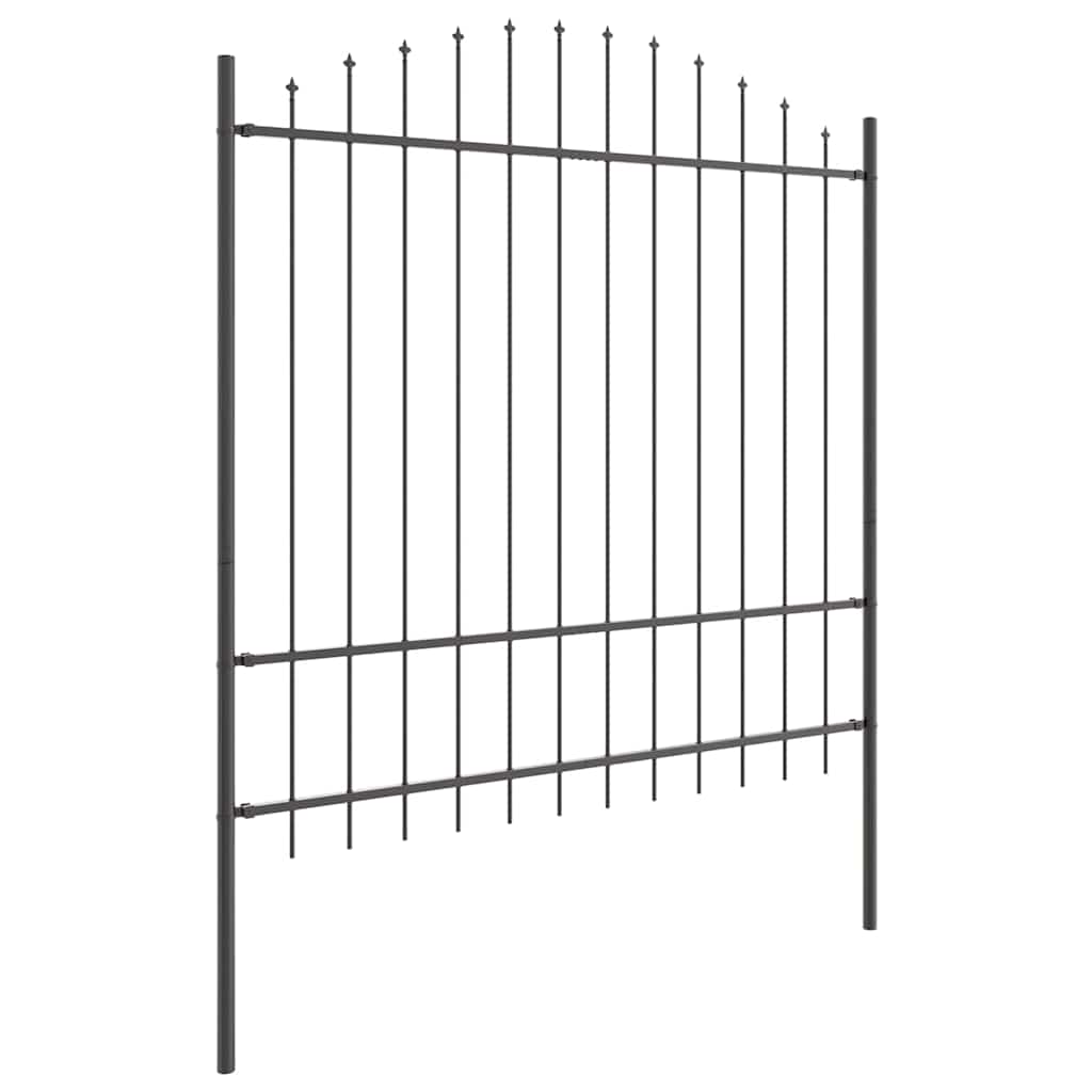 Gartenzaun WOERDEN 2 stk. 170 x 215 cm Grau