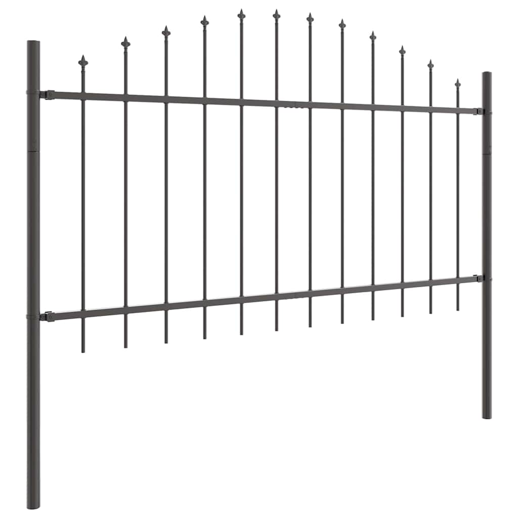 Gartenzaun WOERDEN 5 stk. 170 x 140 cm Grau