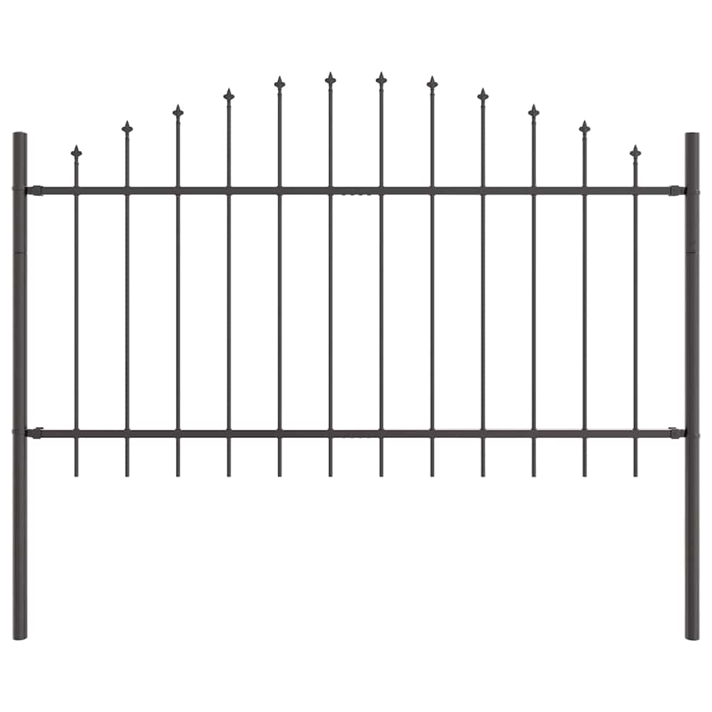 Gartenzaun WOERDEN 6 stk. 170 x 140 cm Grau