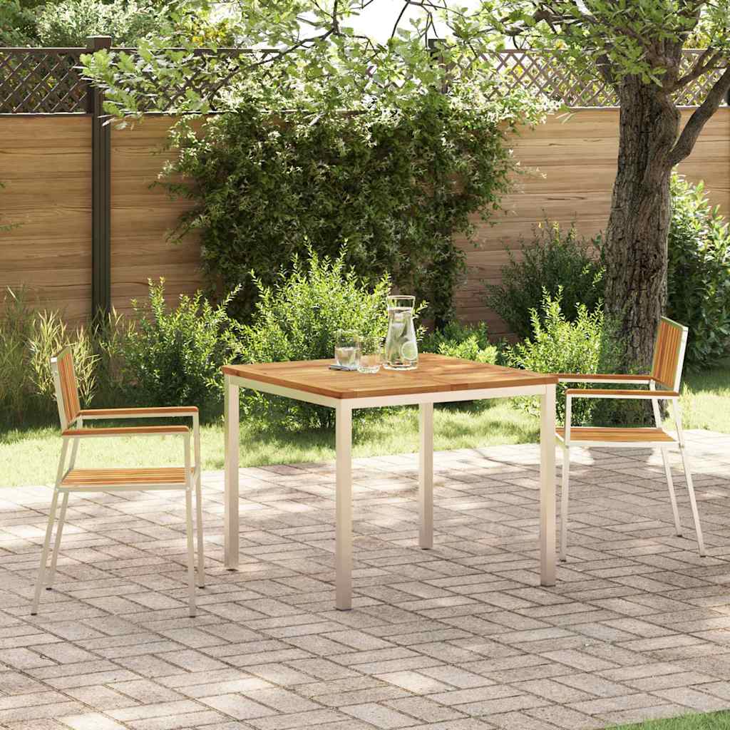 Outdoortisch-Set 3 stk. 90 x 90 x 75 cm