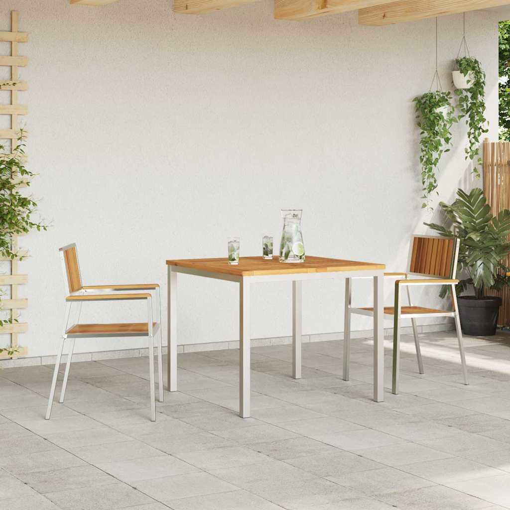 Outdoortisch-Set 3 stk. 90 x 90 x 75 cm