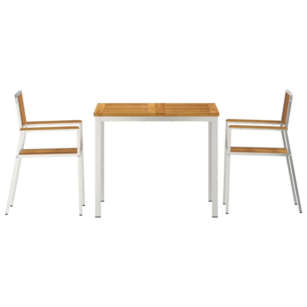 Outdoortisch-Set 3 stk. 90 x 90 x 75 cm