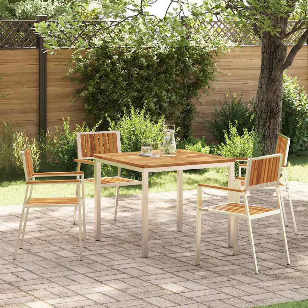 Outdoortisch-Set 5 stk. 90 x 90 x 75 cm