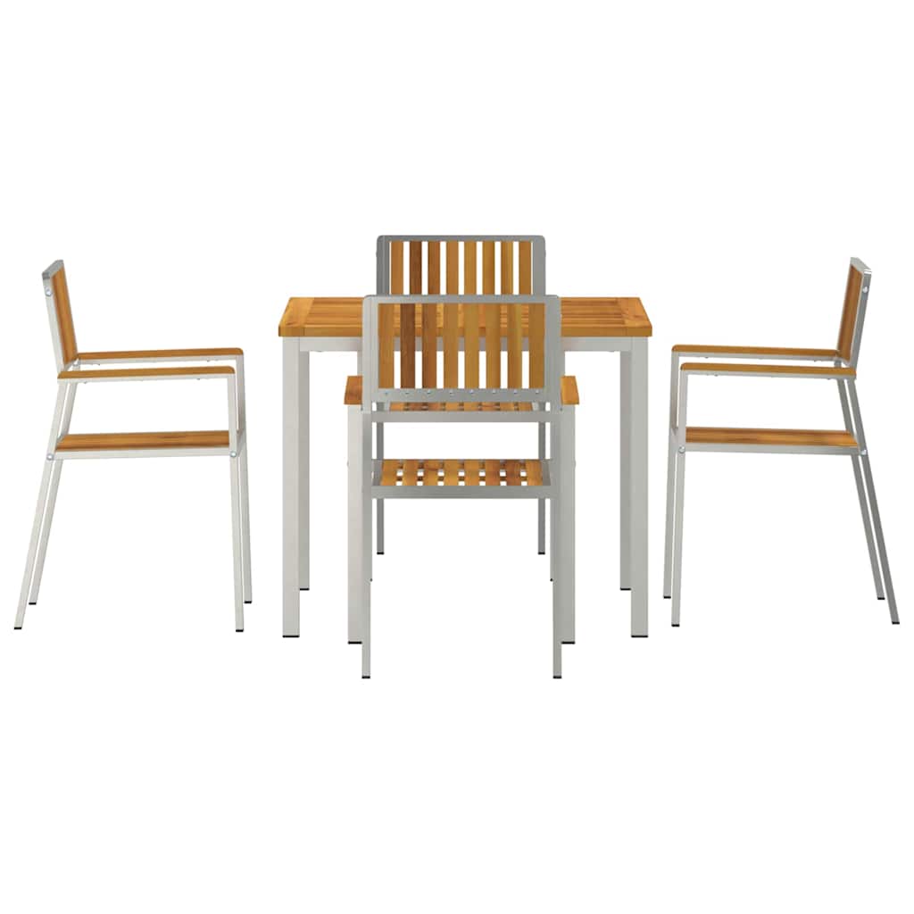 Outdoortisch-Set 5 stk. 90 x 90 x 75 cm